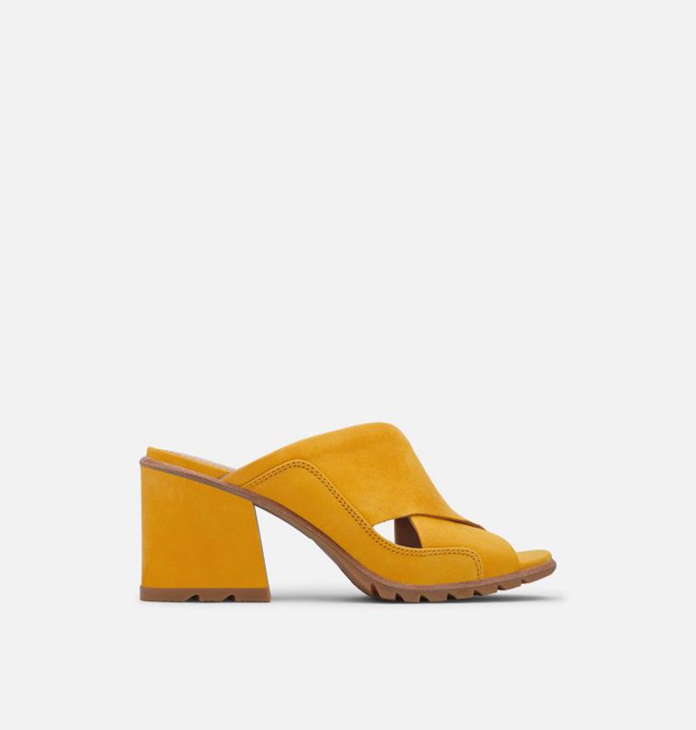 Womens Sandals Yellow - Sorel Nadia™ Mule - 075-QBHVXN